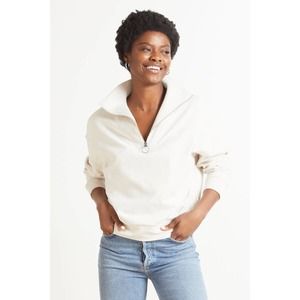 Varley Miller Half Zip in Classic Sweat Sweatshirt Size S Style VAR00902